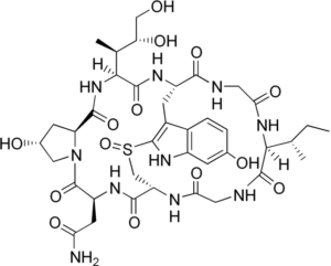 α-アマニチンの構造図