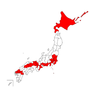 2024年7月確認時点のヒアリ確認地